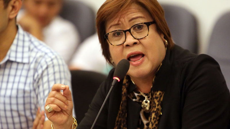 Philippine Senator Leila de Lima. Photo from inquirer.net